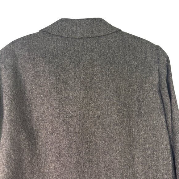 Lane Bryant Designs Womens Size 16 Double-Breasted Wool Blazer  Gray - Picture 6 of 9